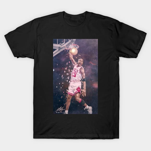 MJ Digital Oil Animation Painting T-Shirt by wayneflint